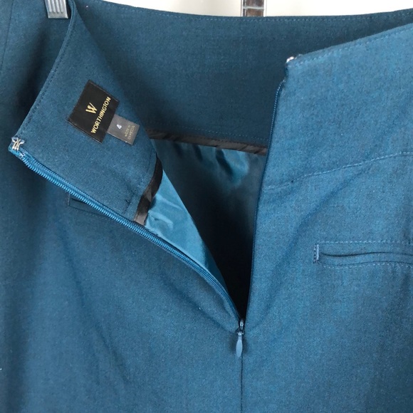 Worthington teal pencil skirt NWT - Picture 4 of 4